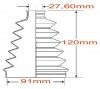 Osłona przegubu napędowego zewnętrznego Nissan Titan 2004-2010